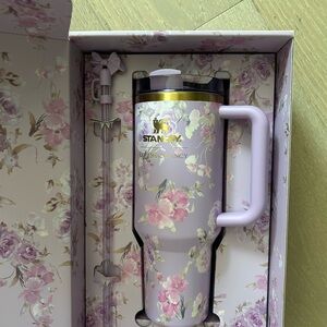 Stanley Floral Tumbler with Straw